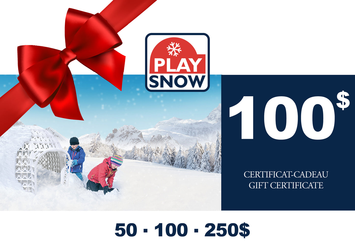 Carte cadeau Play Snow